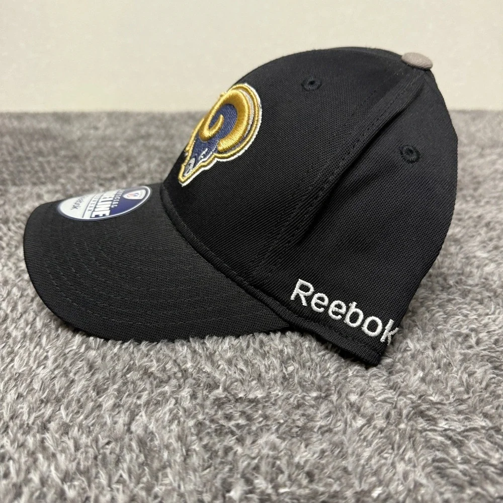 Reebok NFL Los Angeles Rams Baseball Cap‎ Official Sideline Onfield Fitted S/M